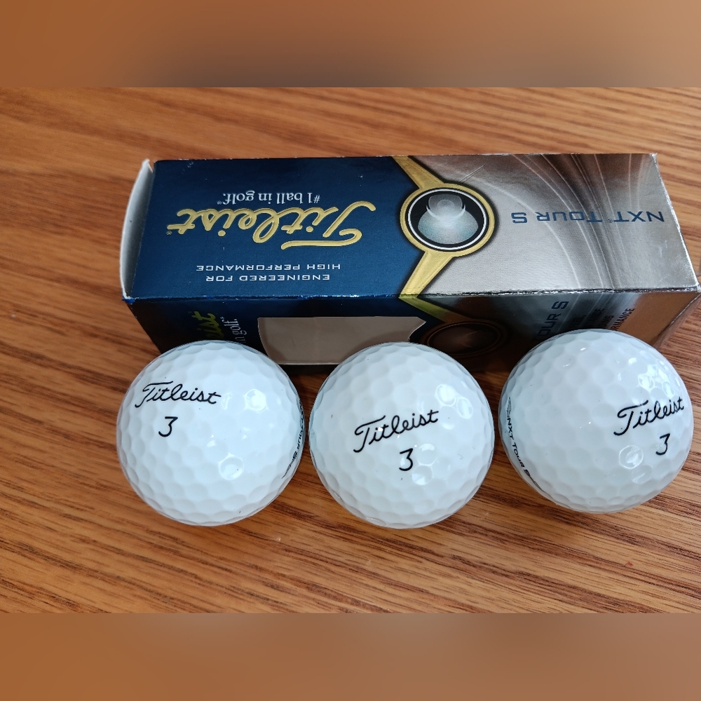 Titleist NXT Tour S Golf Balls - White 3 Balls